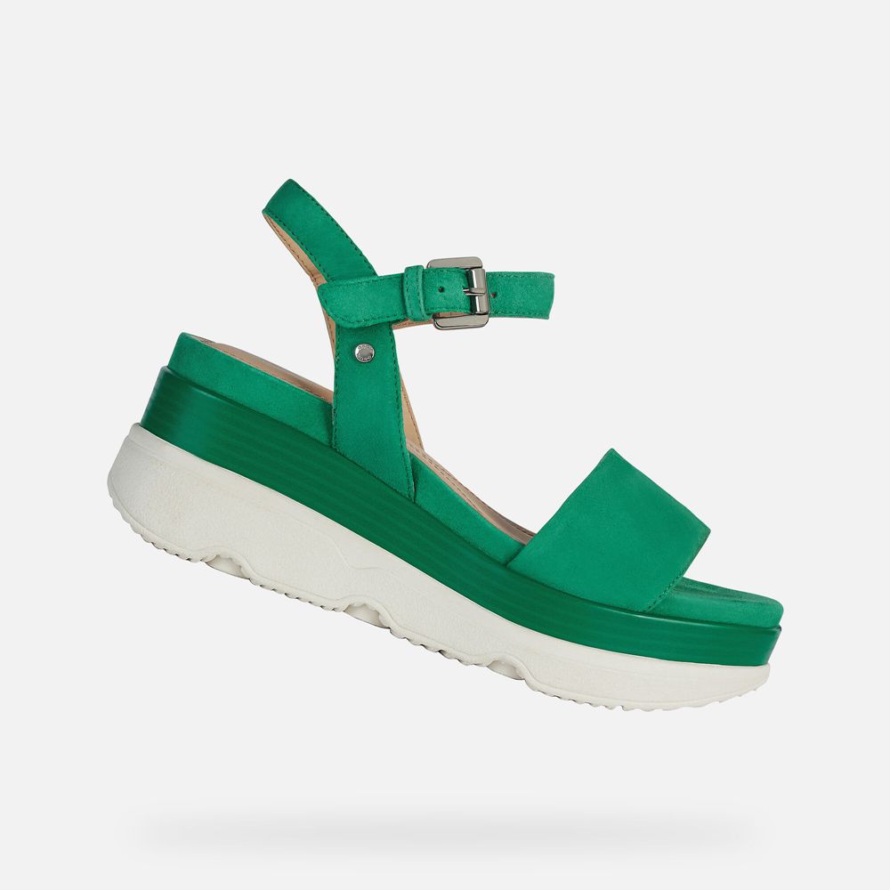 Geox Bayan Sandalet Yeşil - Gardenia - PKI-143860